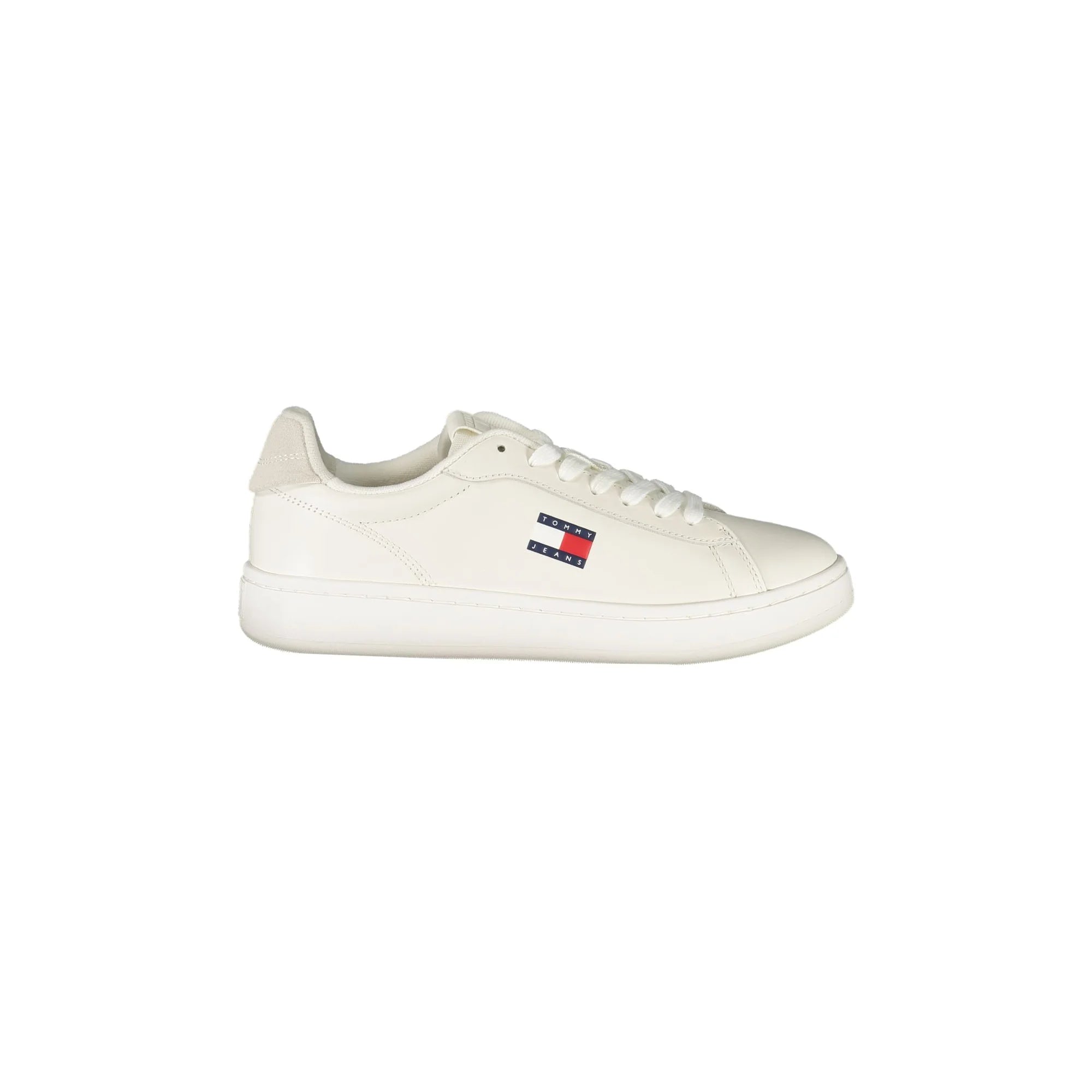 TOMMY HILFIGER Sneakers Donna Bianche con Lacci e Plantare Removibile Bianco - foto prodotto